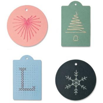 Sizzix Thinlits Craft Die-Set - Stitched Tags 