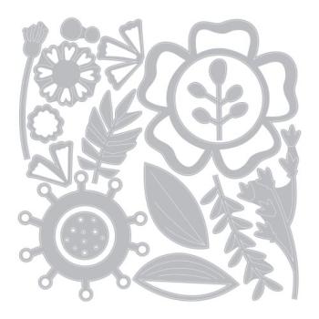 Sizzix Thinlits Craft Die-Set - Creative Florals 