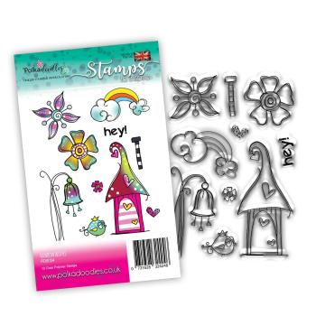 Polkadoodles Stempel "Rainbow Wishes" Clear Stamp-Set