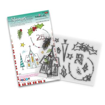 Polkadoodles Stempel "Holly Blessings" Clear Stamp-Set