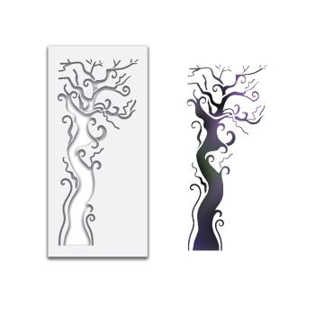 Polkadoodles Stencil Creepy Tree - Schablone  (PD8101)