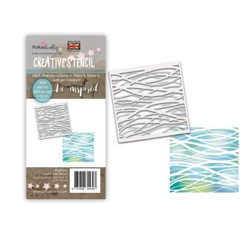 Polkadoodles Stencil Land and Sea - Schablone (PD8100)