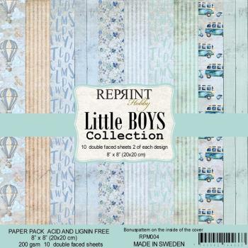 Reprint Little Boys Collection 8x8 Inch Paper Pack 