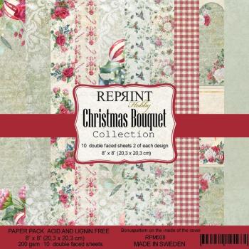 Reprint Christmas Bouquet Collection 8x8 Inch Paper Pack 
