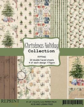 Reprint Christmas Holiday Collection 6x6 Inch Paper Pack