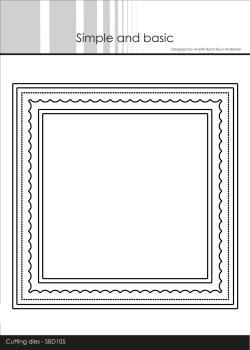 Simple and Basic "Card Base Square with Inlay" Die