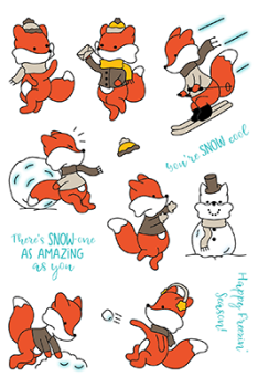 LDRS-Creative Snowball Fight Clear Stamps