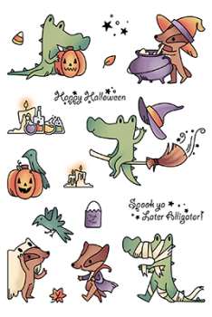 LDRS-Creative Spook Ya Later Alligator Clear Stamps