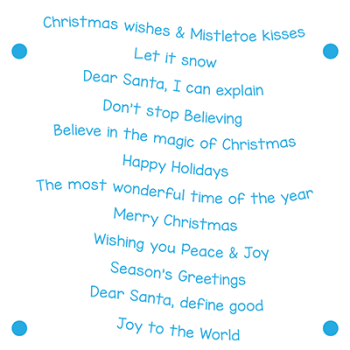 LDRS-Creative Christmas Wishes Sentiment Stack Clear Stamps