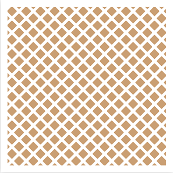 LDRS-Creative Waffle Cone Stencil 6x6