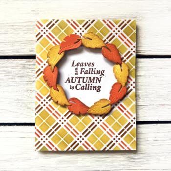 LDRS-Creative  Happy Fall  Stencil 6x6