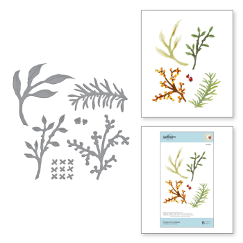 Spellbinders Die "Foliage and Ladybugs Etched" Stanzschablone