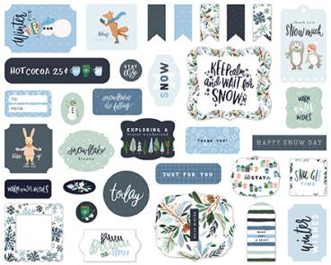 Carta Bella "Winter Market" Ephemera - Stanzteile