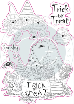 Craft Consortium Happy Haunting Clear Stamps Trick or Treat 