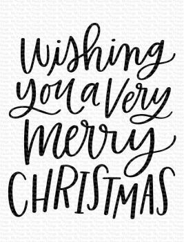 My Favorite Things Stempelset "Wishing You a Very Merry Christmas" Clear Stamp