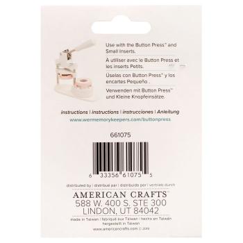 We R Memory Keepers - Button press bobby pin backers / Haarklammern