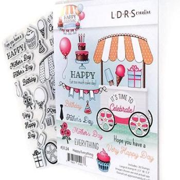 LDRS-Creative Happy Everything Rubber Stamps