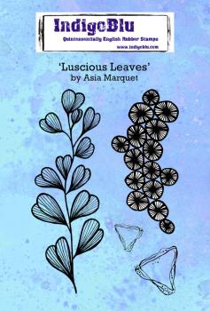 IndigoBlu "Luscious Leaves" A6 Rubber Stamp