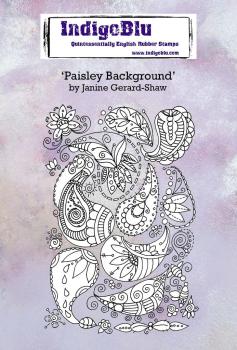 IndigoBlu "Paisley Background" A6 Rubber Stamp