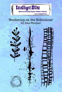IndigoBlu "Bordering On the Ridiculous" A6 Rubber Stamp