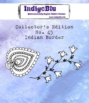 IndigoBlu "Collector's No. 45 Indian Border" A7 Rubber Stamp