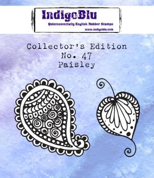 IndigoBlu "Collector's No. 47 Paisley" A7 Rubber Stamp