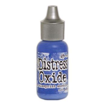 Ranger - Tim Holtz Distress Oxide Reinker - Blueprint sketch