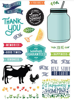 LDRS-Creative Homegrown With Love Clear Stamps