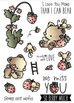 LDRS-Creative Strawberry Patch Clear Stamps