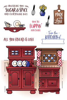 LDRS-Creative Country Kitchen Clear Stamps