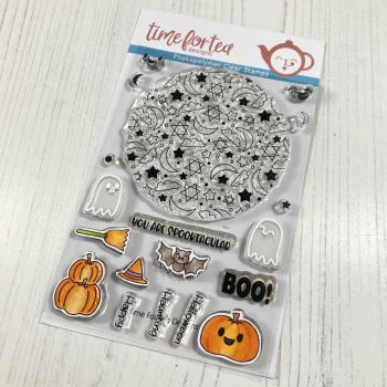 Time For Tea Clear Stamps Spooktacular 
