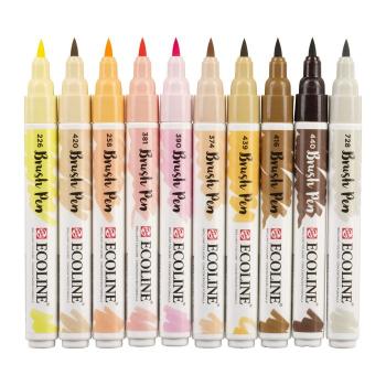 Talens Ecoline Brushpen Orange 10er Set