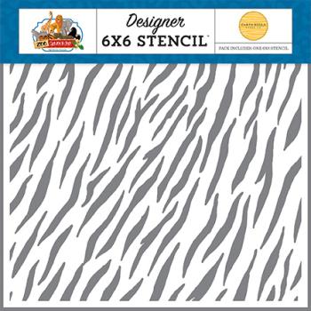 Carta Bella "Zebra 6x6 Inch" Schablone 6x6"