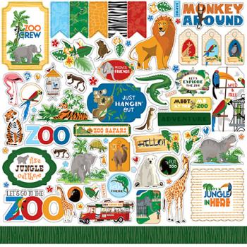 Carta Bella "Zoo Adventure" 12x12" Element Stickers