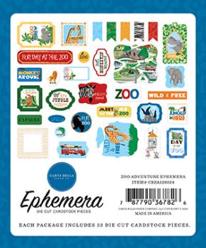 Carta Bella "Zoo Adventure" Ephemera - Stanzteile