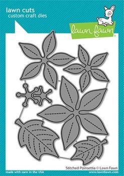 Lawn Fawn Craft Dies - Stitched Poinsettia