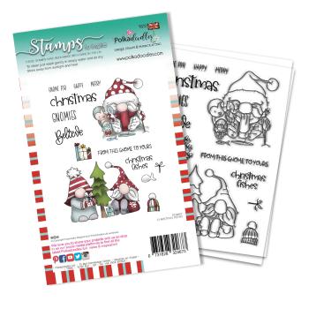 Polkadoodles Stempel "Christmas Fishes" Clear Stamp-Set