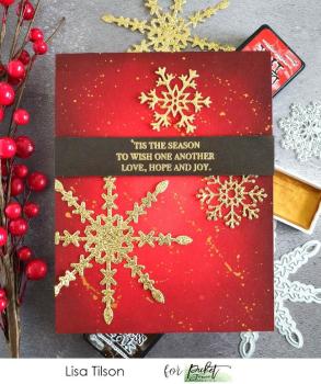 Picket Fence Studios Snowflake LaWanda 4x4 Inch Metal  Die (PFSD-146)