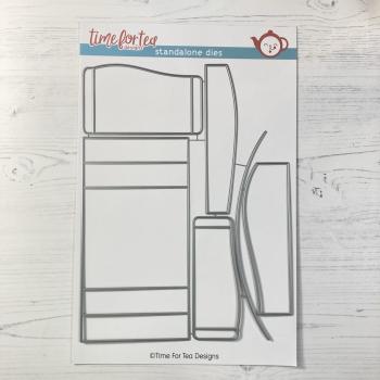 Time For Tea Dies Display Card Set Metal 