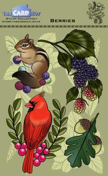 The Card Hut Berries Clear Stamps Stempelset 