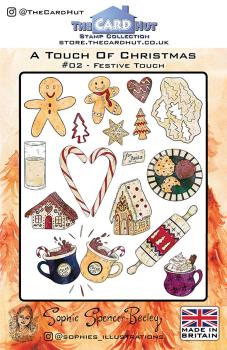 The Card Hut Festive Touch Clear Stamps Stempelset 