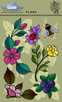 The Card Hut Flora Clear Stamps Stempelset 