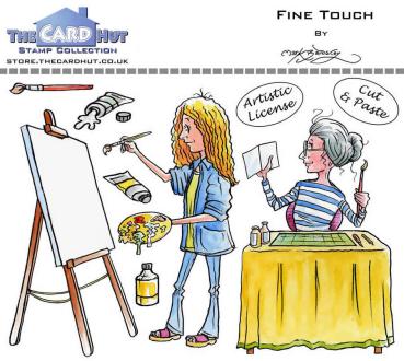 The Card Hut Garden Sheds: Fine Touch Clear Stamps Stempelset 