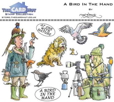 The Card Hut Great Outdoors: A Bird In The Hand Clear Stamps Stempelset 