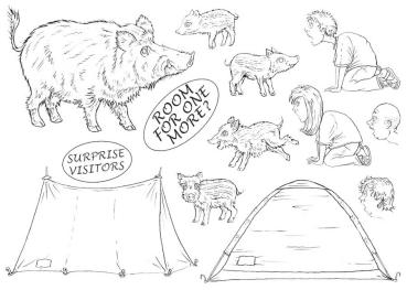 The Card Hut Great Outdoors: Camping Chaos  Clear Stamps Stempelset 