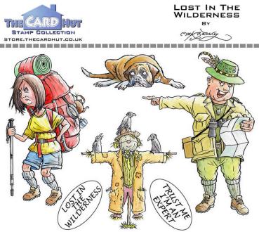 The Card Hut Great Outdoors: Lost In The Wilderness Clear Stamps Stempelset 