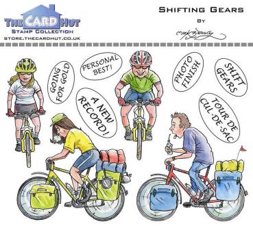 The Card Hut Great Outdoors: Shifting Gears Clear Stamps Stempelset