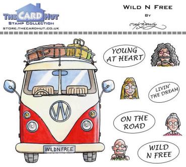 The Card Hut Great Outdoors: Wild N Free Clear Stamps Stempelset 