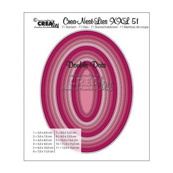 Crealies - Crea-Nest-Lies XXL Stanzschablone no.51 Oval 