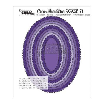 Crealies - Crea-Nest-Lies XXL Stanzschablone no.71 Oval 